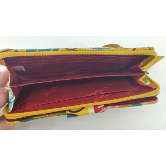 Vera Bradley Women's Provencal Yellow Floral Wallet - Picture 6 of 6